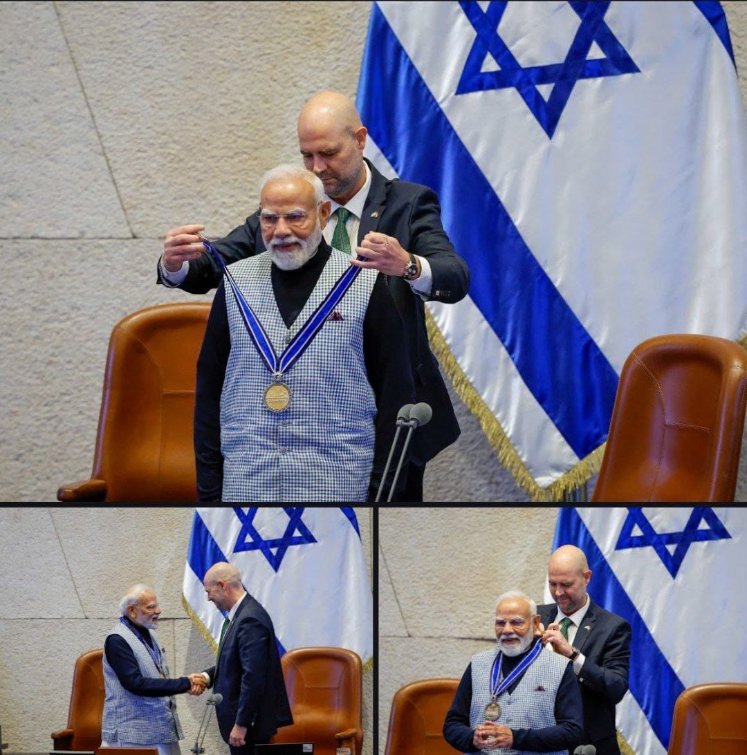 לראשונה בתולדות המשכן – הוענק עיטור הכנסת; ראש ממשלת הודו, נרנדרה מוד…