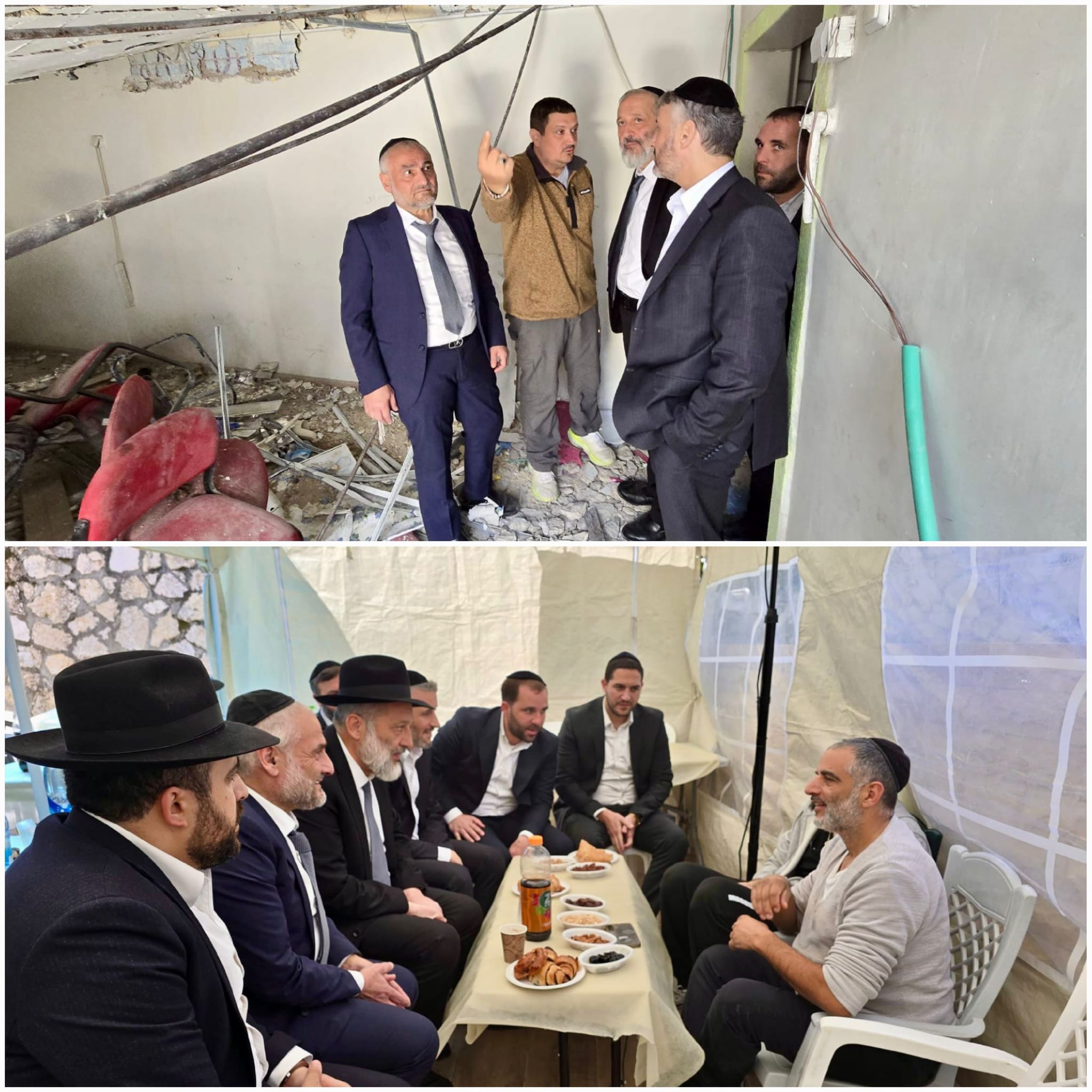 יו״ר ש״ס אריה דרעי הגיע היום לבית שמש לניחום אבלים אצל חמש המשפחות שנ…
