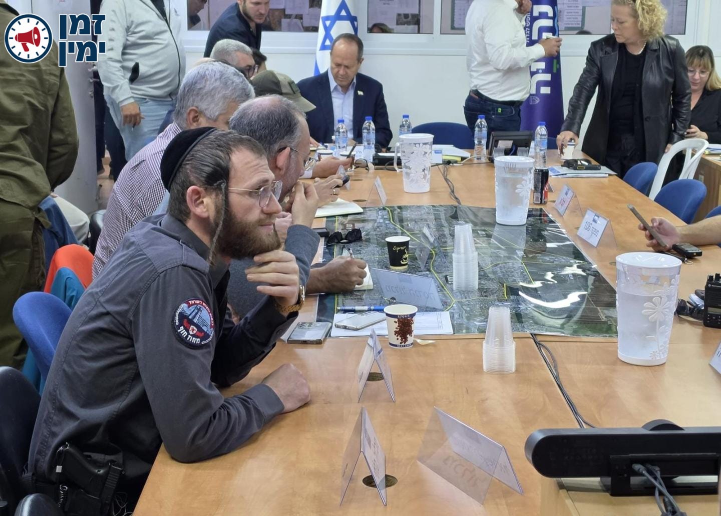 ניר ברקת בהערכת מצב בחיפה
