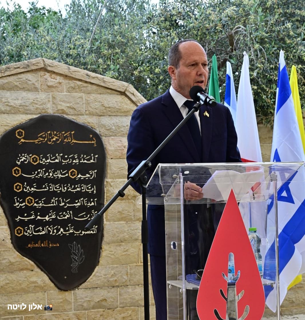 ​השר ניר ברקת בטקס הממלכתי באנדרטת הלוחם הבדואי בצפון: ​"מחבלי חמאס ה…