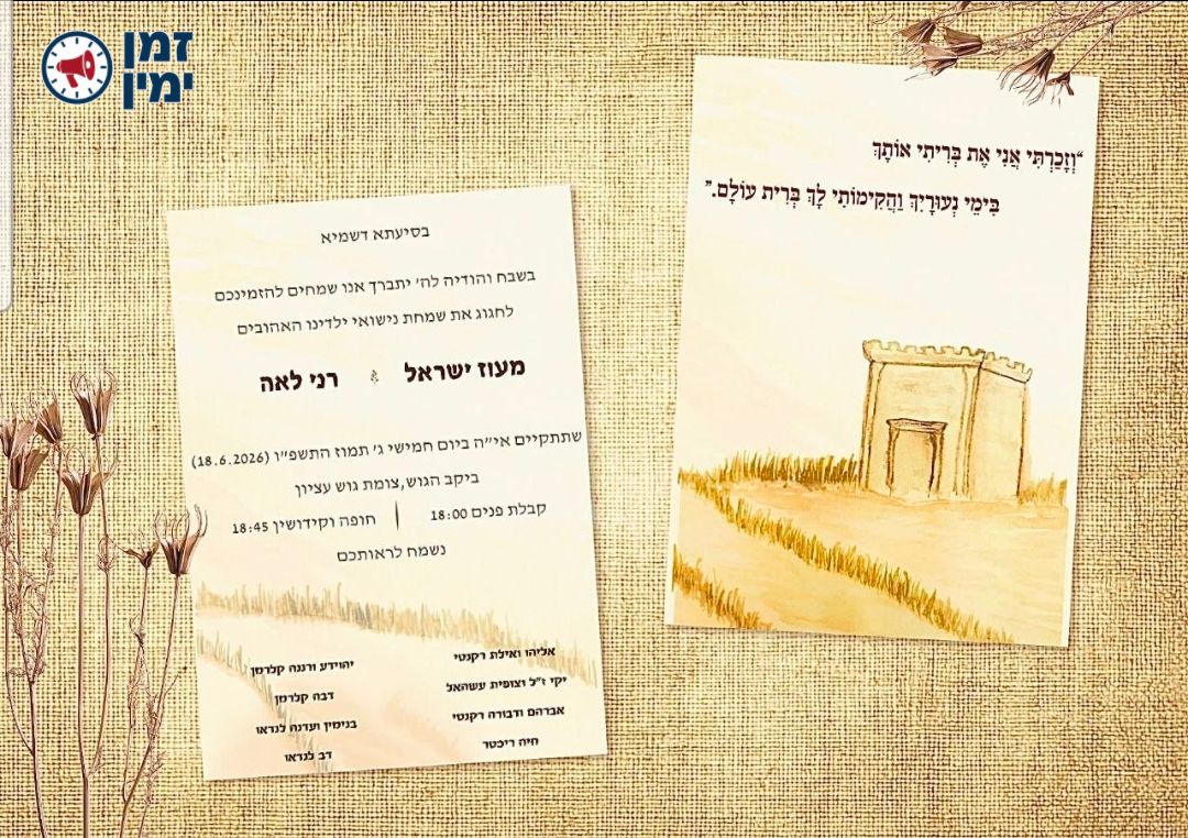 עם של גיבורי על: ההזמנה לחתונה של מעוז הי״ד שנפל בדרום לבנון