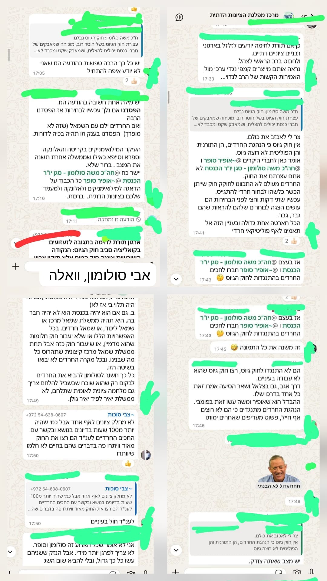 אבי סולומון: תכתובת פנימית של חברי מרכז מפלגת "הציונות הדתית" חושפת א…