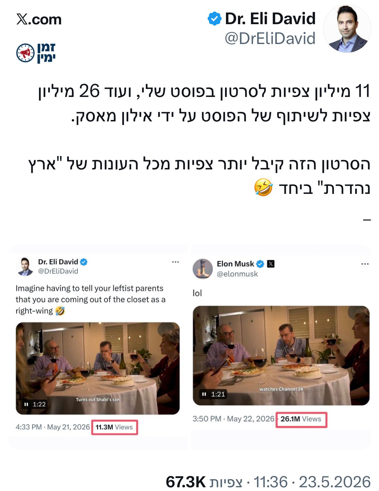 חשיפה מטורפת לסרטון דיכוי אנשי הימין בישראל