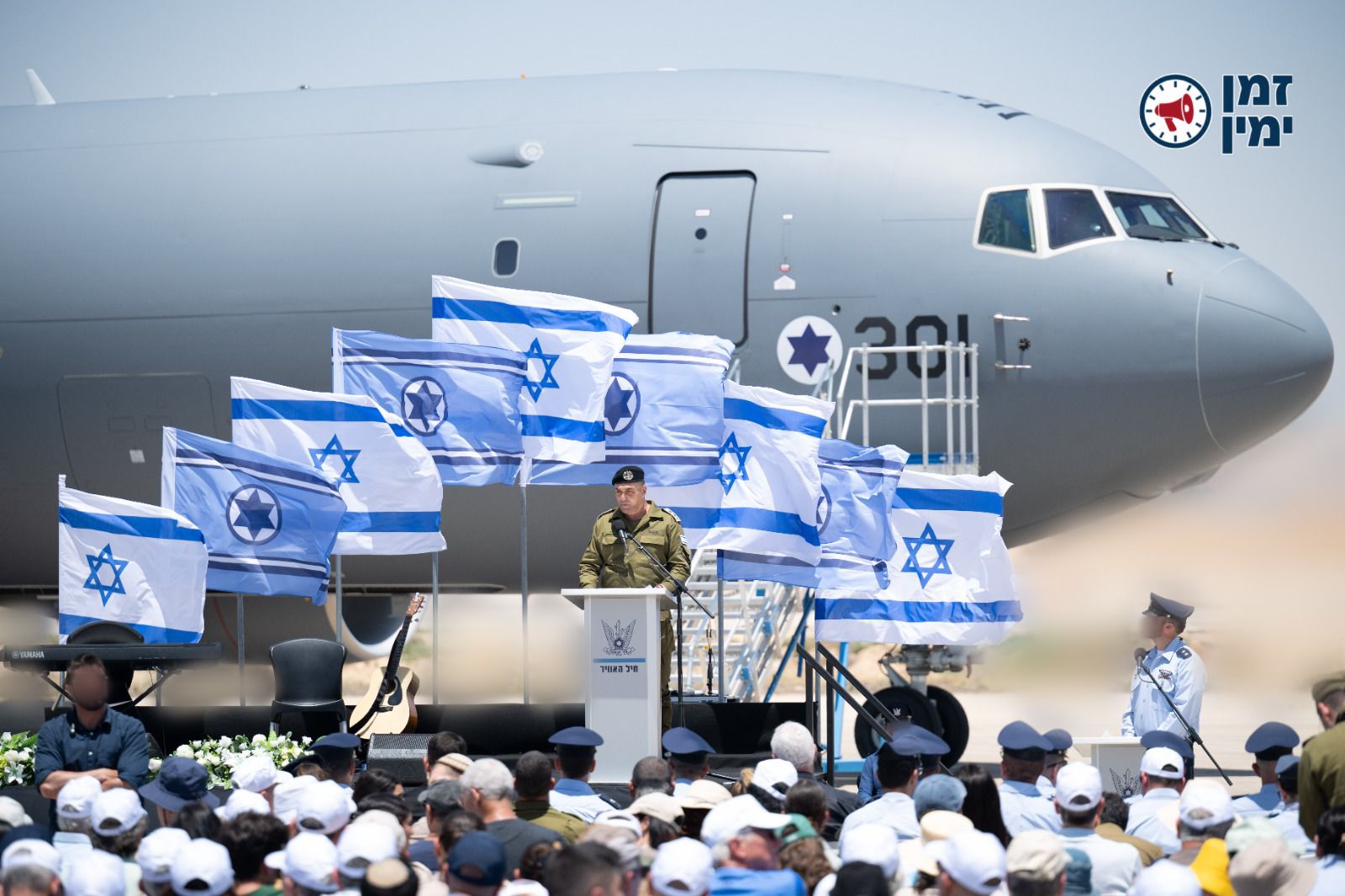 כבוד לישראל: מטוס התדלוק האימתני "גדעון" הגיע לבסיס נבטים