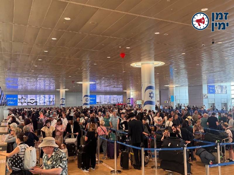 הישראליים נוהרים • תיעוד מנתב״ג
