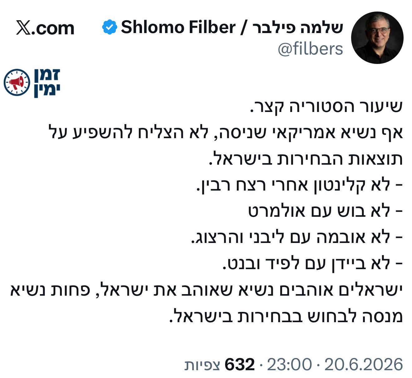 שלמה פילבר מדייק כמו תמיד