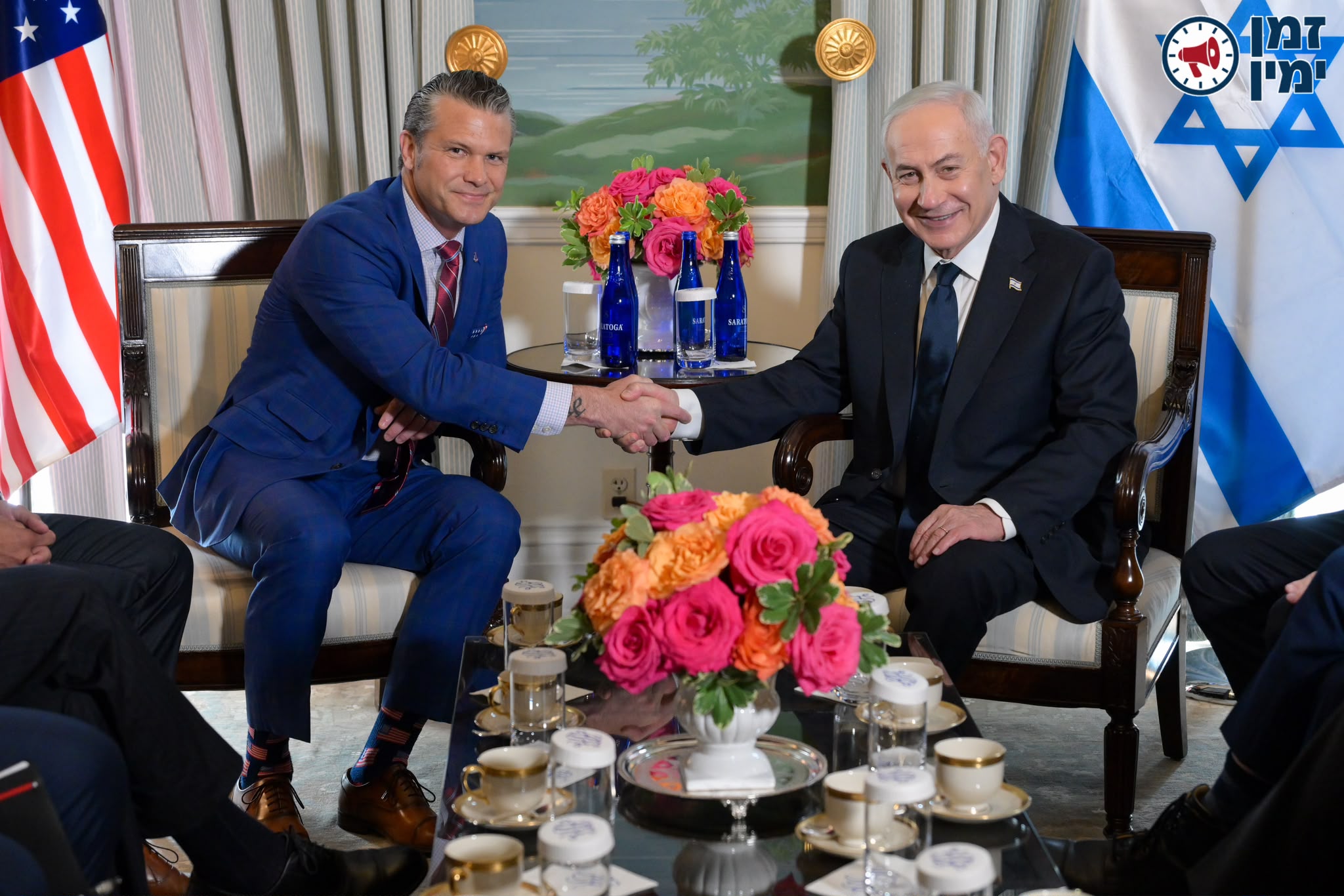 כמו מלך: נתניהו אירח את מזכיר המלחמה האמריקני פיט׳ הגסת