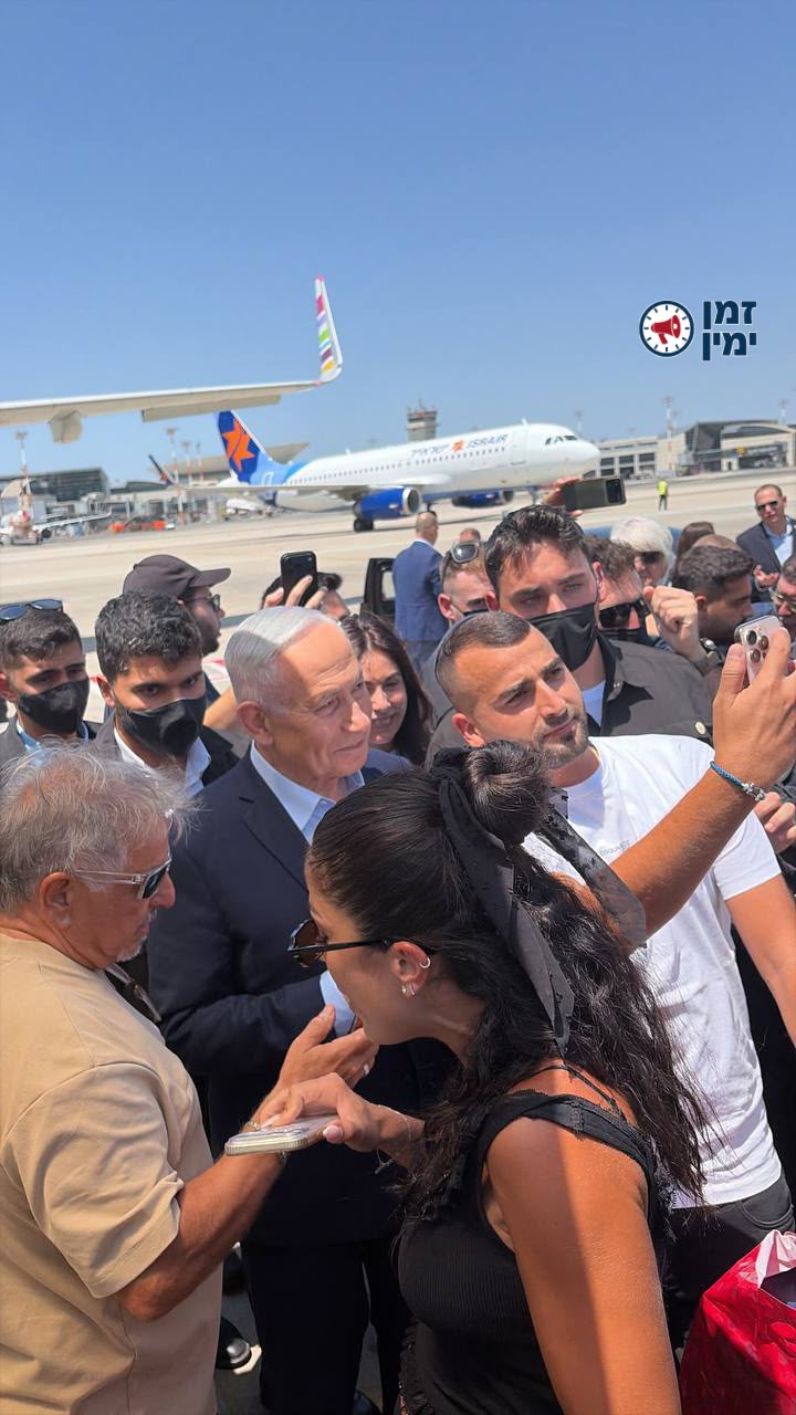 נתניהו ורגב משתתפים כעת בחניכת הטיסה הישירה הראשונה מזה כ-3 שנים למרק…